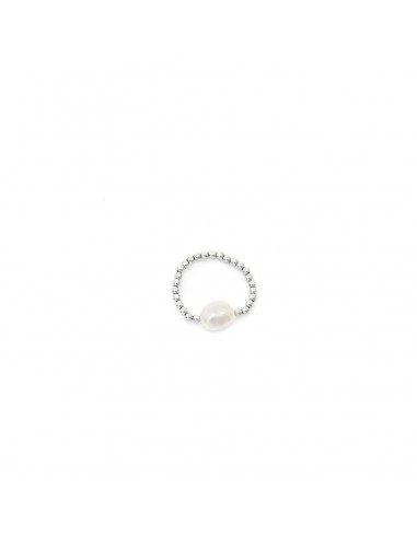 Ring with river pearl (silver version)