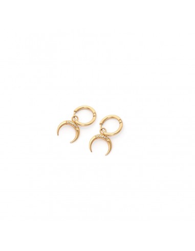 Crescents - earrings made of gilded stainless steel