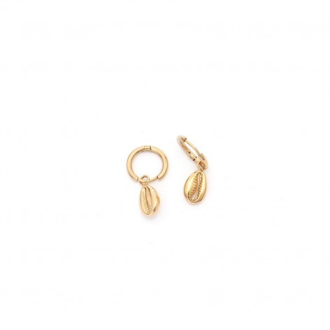 Shells - earrings made of gilded stainless steel