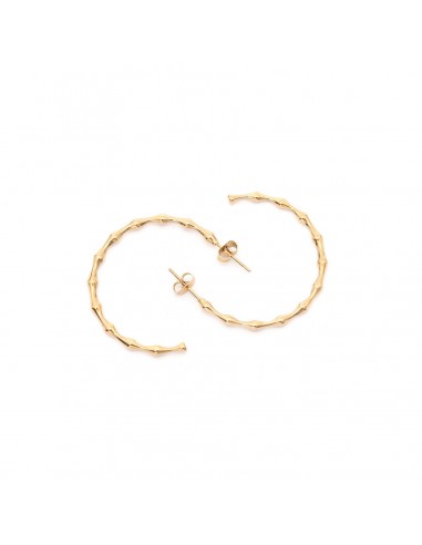 Semicircles - earrings made of gilded stainless steel