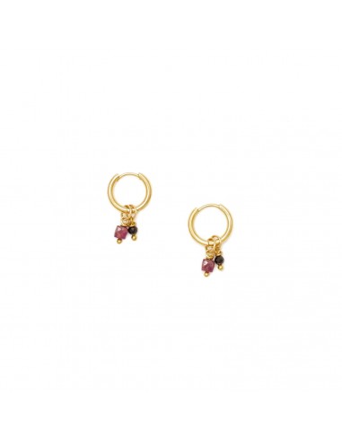Earrings with passion stones - 1