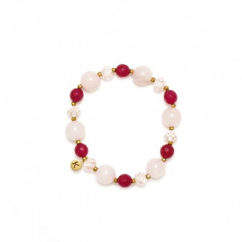 Love bracelet made of natural stones - 1