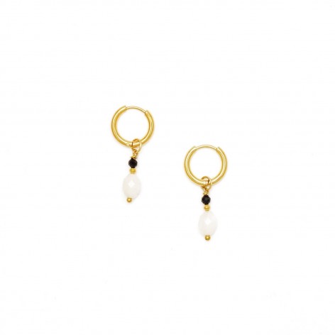 Women's earrings with an intuition stone - 1
