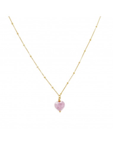 Heart necklace made of Amethyst stone - a stone of regeneration - 1