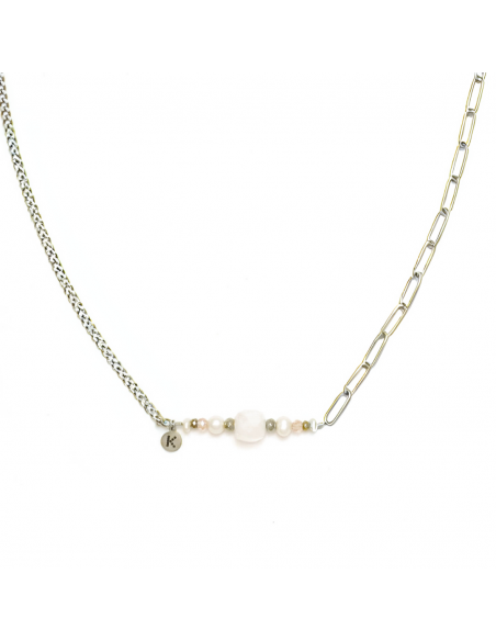 Love bestseller necklace with rose quartz cube - 2