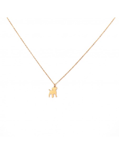 Gold-plated necklace "Doggy" with the possibility of engraving - 1