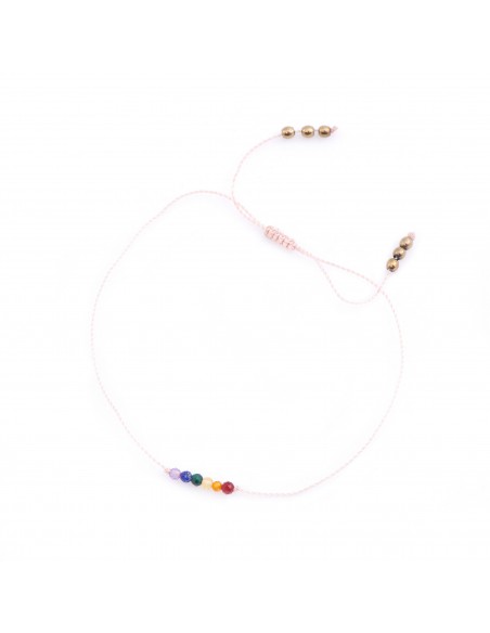Rainbow - bracelet made of natural stones