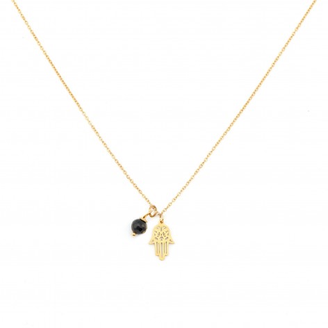 Gold-plated necklace "Your...