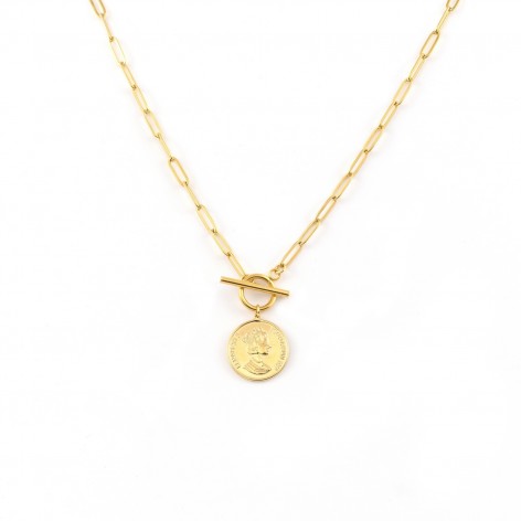 Gold plated chain necklace...