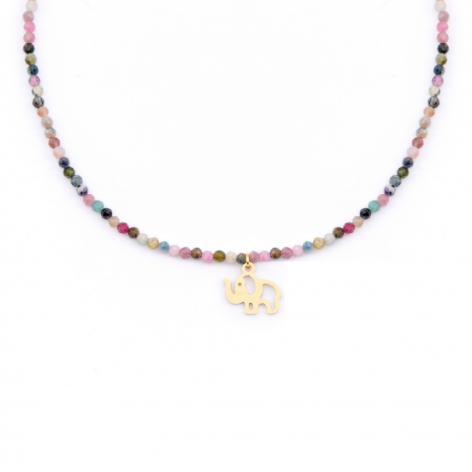 Happiness - a necklace of natural stones for girls Kulka Kids - 1
