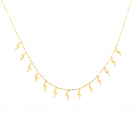 Gold-plated necklace with...