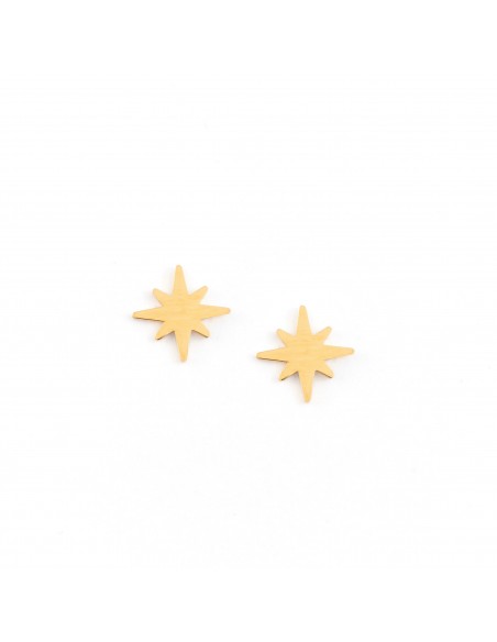 Little sparkles - earrings made of gold-plated stainless steel - 1