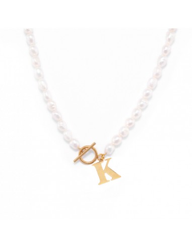 Pearl necklace with a letter - choose your letter - 1