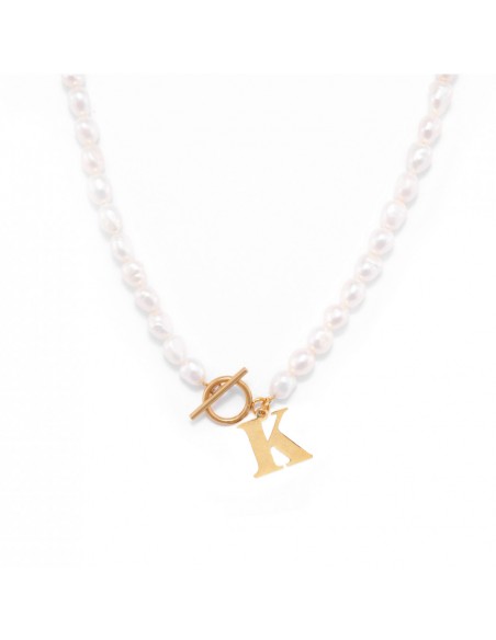 Pearl necklace with a letter - choose your letter - 1