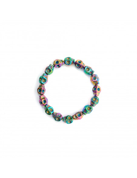 Multicolored skulls - bracelet made of natural stones for boys Kulka Kids - 1
