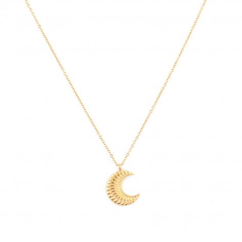 Gold-plated necklace "Moon"
