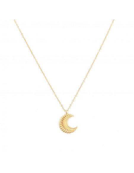 Gold-plated necklace "Moon" - 1