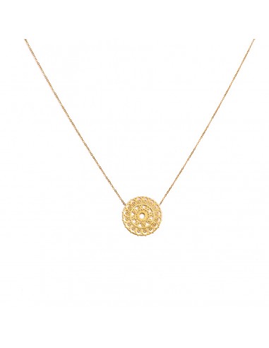 Gold-plated necklace "Tibetan sun" - 1