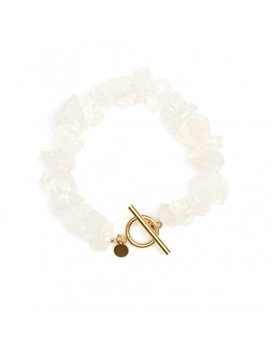 Raw Mountain Crystal - bracelet made of natural stones - 1