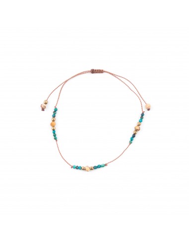 Tropical journey - bracelet made of natural stones on silky thread - 1