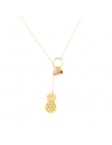 Gilded necklace "Pineapple" with...