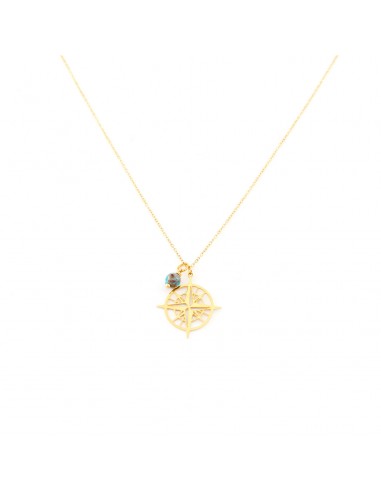 Gilded necklace "Wind rose" travelers' talisman - 1