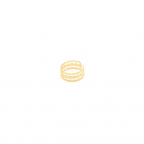 Gilded ring "Boho" - 1