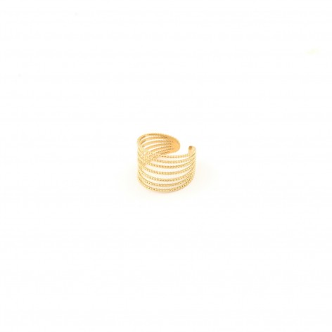 Gilded ring - "Boho 7 small rings" - 1