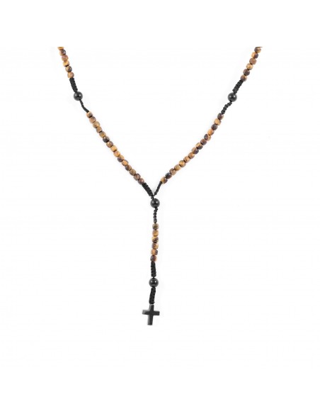 Tigers' eye - man necklace made of natural stones KULKA MAN - 1