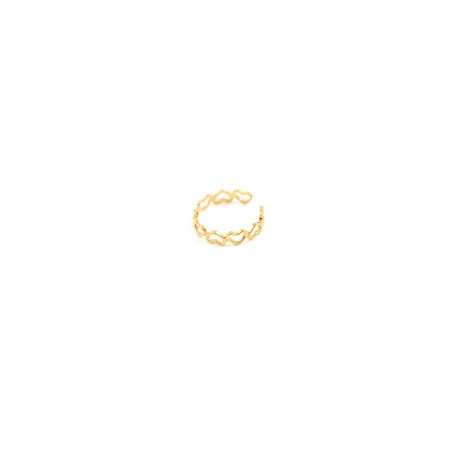 Gilded ring - "Ring with hearts" - 1