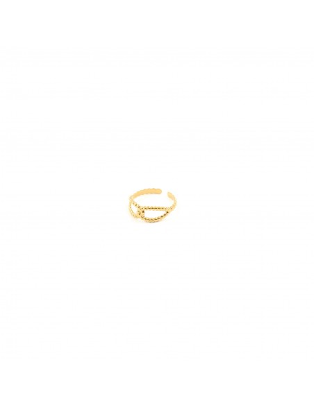 Gilded ring "Ellipse" - 1