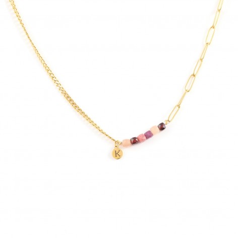 New! Chain with ruby and garnet - 1