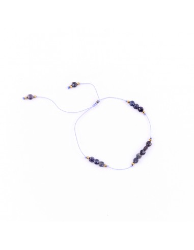Sapphire - bracelet made of natural stones on silky thread - 1