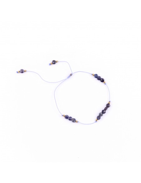 Sapphire - bracelet made of natural stones on silky thread - 1