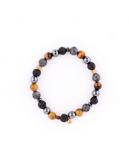 Positive energy - set of 3 man bracelet made of natural stones KULKA MAN - 4