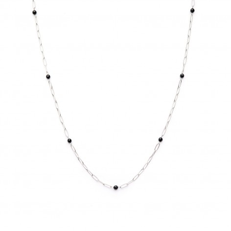 Chain for glasses - Onyx (silver version) - 1