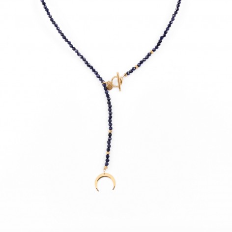Necklace made of Night of Cairo with a moon - 1