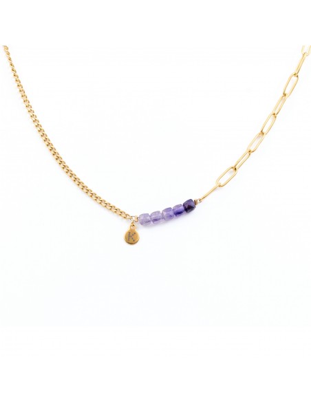 Best-selling necklace with shaded amethyst - 1