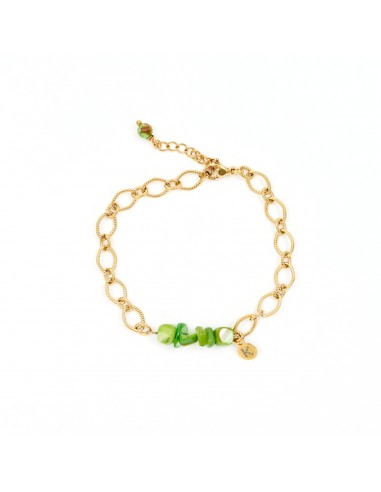 Royal Green bracelet on delicate chain