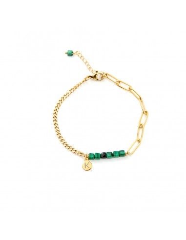Best-selling bracelet with a Royal Green cube - 1