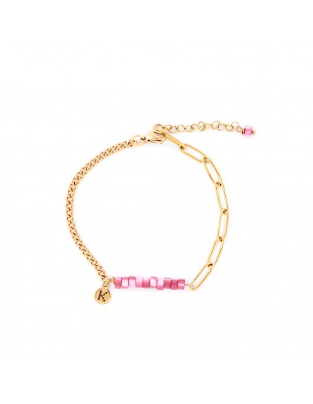 Best-selling bracelet with a pink pearl - 1
