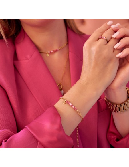 Best-selling bracelet with a pink pearl - 2